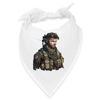 Special Forces Geschenk - Bandana - Weiß - Vorne