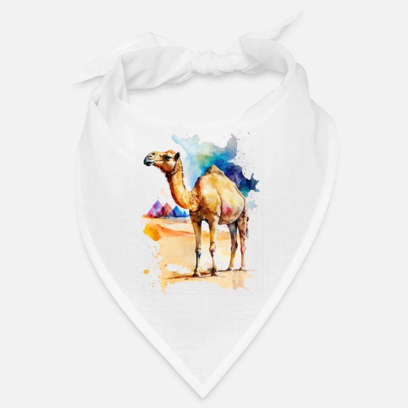 Camel in the desert Bandana
