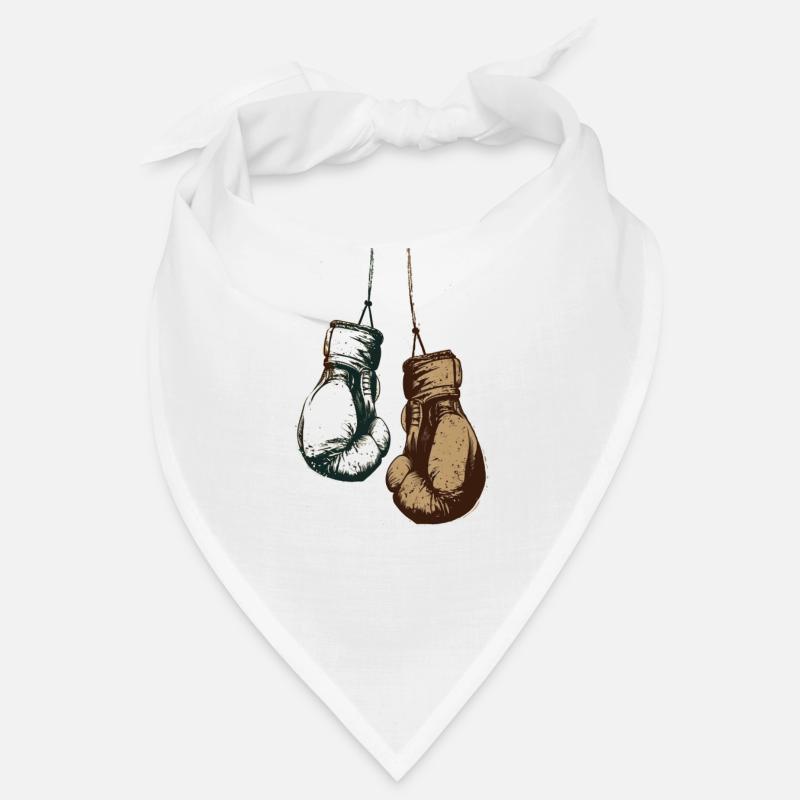 Boxhandschuhe hängend an den Schnüren Design Bandana