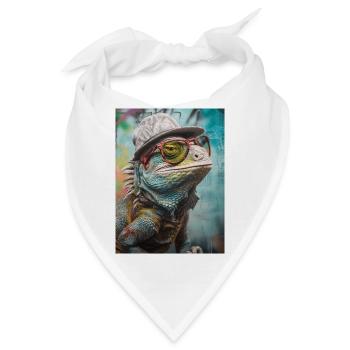 Tierischer Stil - Bandana - Weiß - Vorne