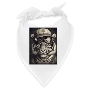 Tierischer Stil - Bandana - Weiß - Vorne