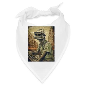 Tierischer Stil - Bandana - Weiß - Vorne