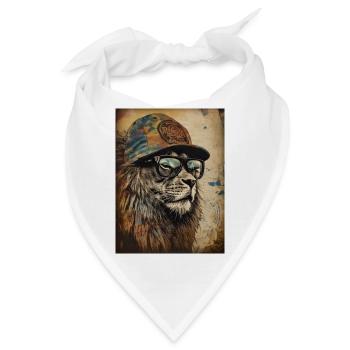 Tierischer Stil - Bandana - Weiß - Vorne