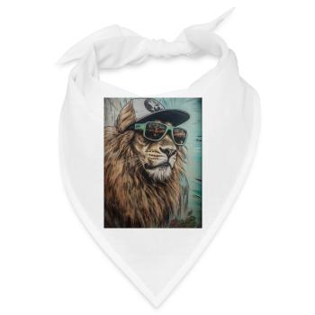 Tierischer Stil - Bandana - Weiß - Vorne