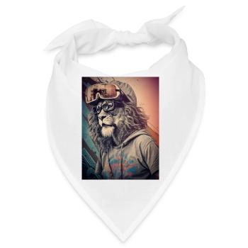 Tierischer Stil - Bandana - Weiß - Vorne