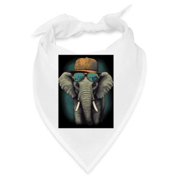Tierischer Stil - Bandana - Weiß - Vorne