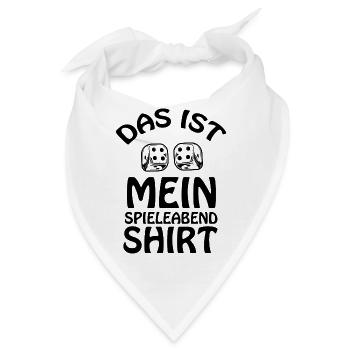 boardgame chess backgammon game night - Bandana - Weiß - Vorne
