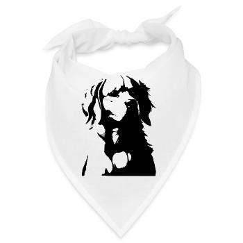 Golden Retriever - Bandana - Weiß - Vorne