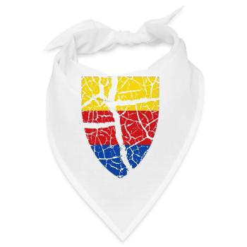Nordholland Flagge im Wappen - Bandana - Weiß - Vorne
