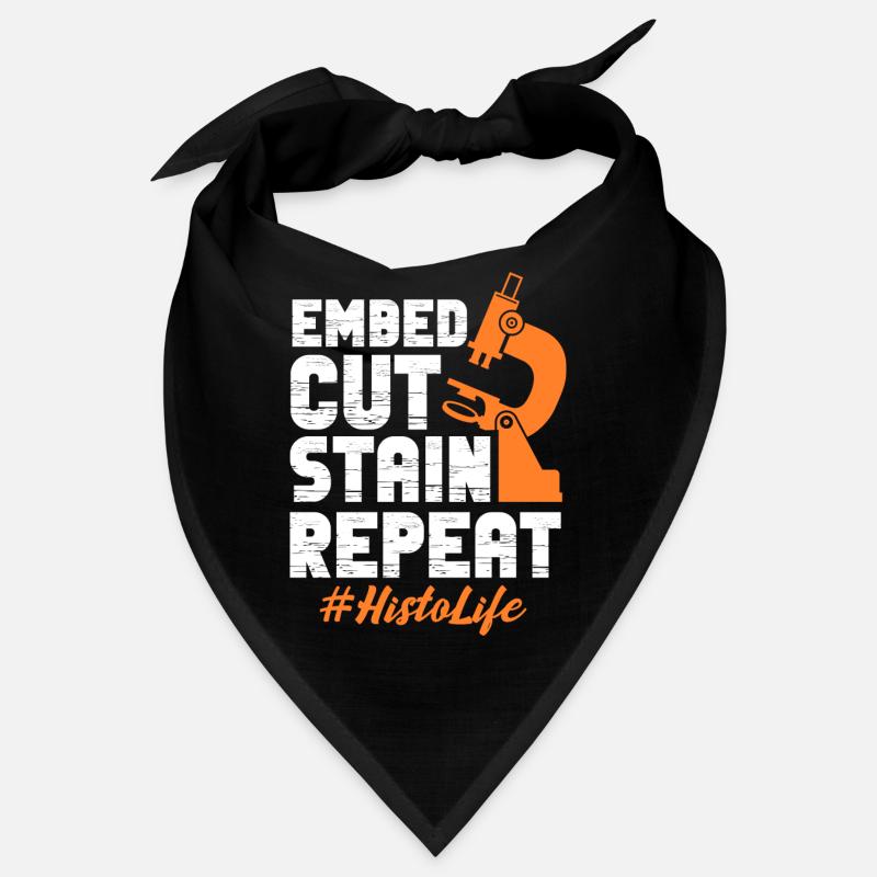 Embed Cut Stain Repeat Bandana