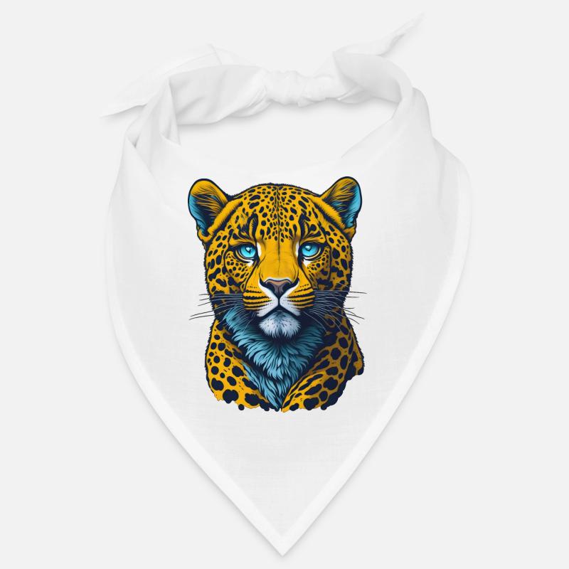 Leopard I Raubkatze der Savanne Afrikas I Geschenk Bandana