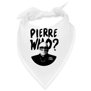 Emily In Paris Pierre Who? Schwarz - Bandana - Weiß - Vorne
