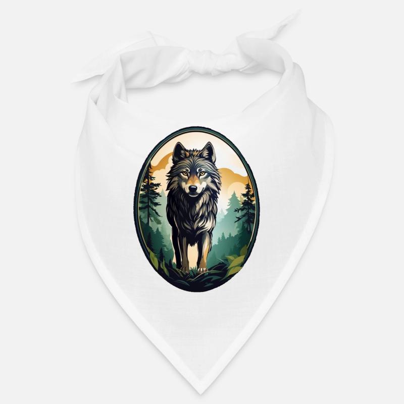 Waldbewohner Wolf Bandana
