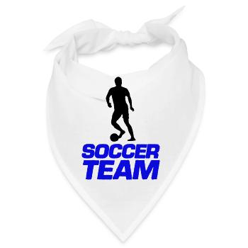 soccer team - Bandana - Weiß - Vorne