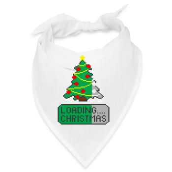 Weihnachtsbaum wird geladen - Bandana - Weiß - Vorne