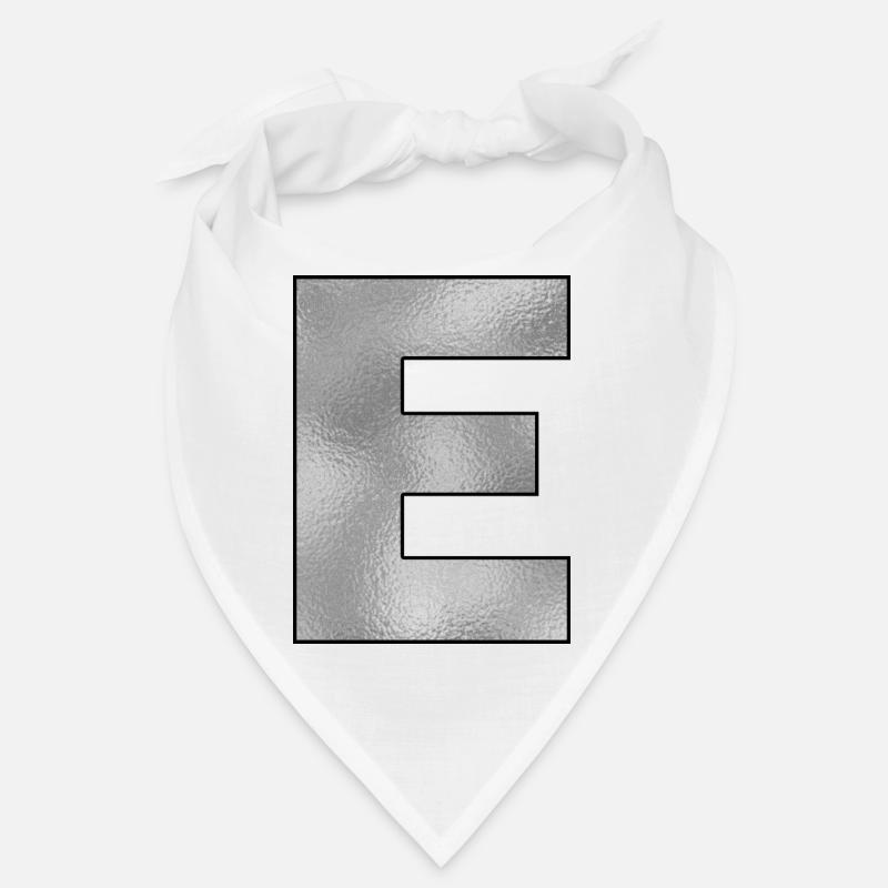 Buchstabe E Silber Bandana