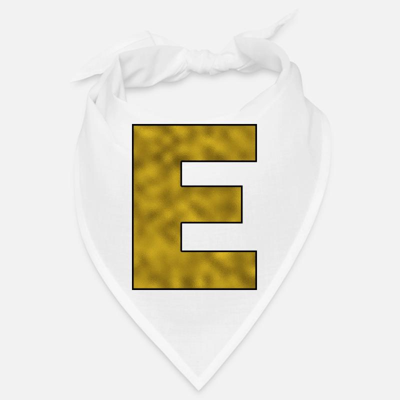 Lettre E Or Bandana