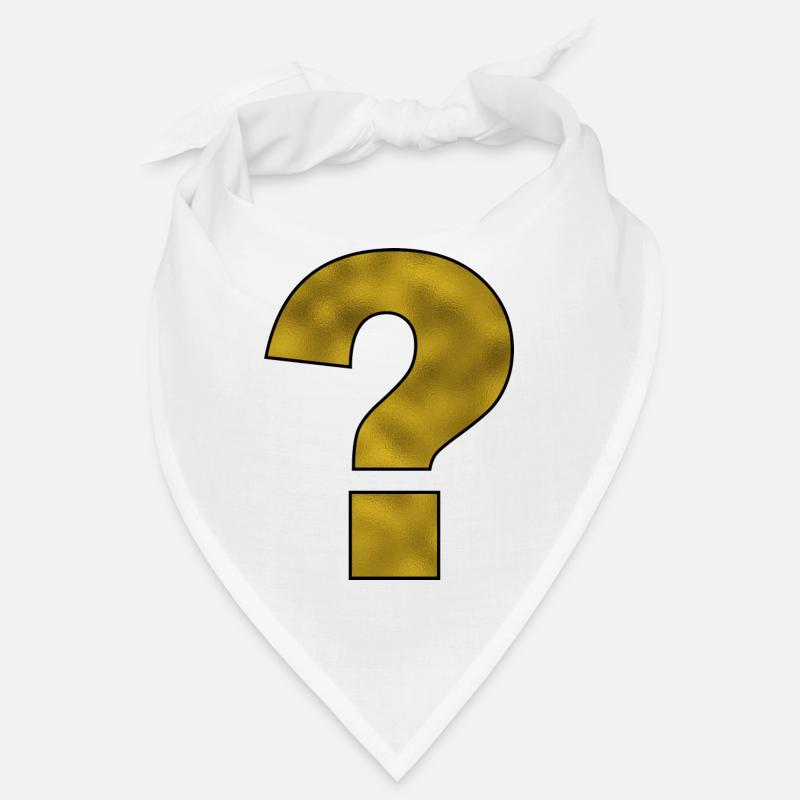 Ponctuation Signe d’interrogation Or Bandana