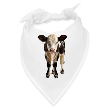 Ein junges Kalb - Bandana - Weiß - Vorne