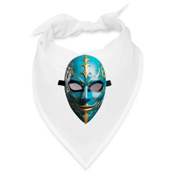 Karneval Maske - Bandana - Weiß - Vorne
