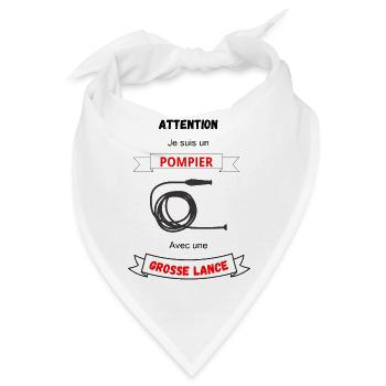 Ich bin Feuerwehrmann - Bandana - Weiß - Vorne