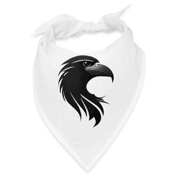 Adler Greifvogel Kopf - Bandana - Weiß - Vorne