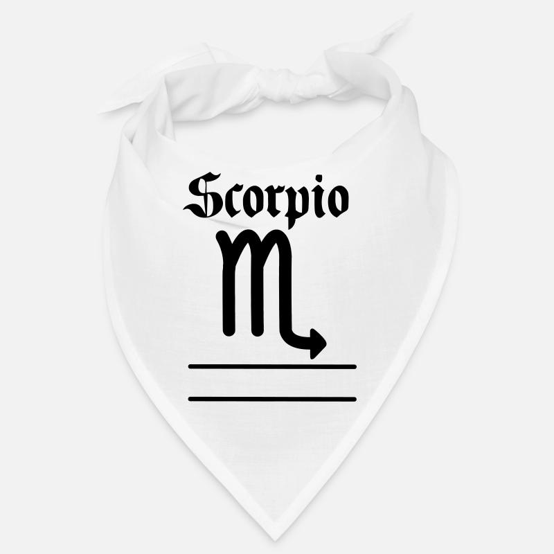 Skorpion Sternzeichen Textbanner Bandana
