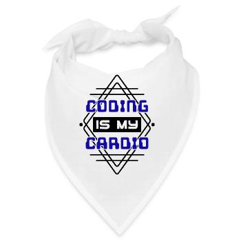 Cooler Spruch Developer Coden Programmierer Code - Bandana - Weiß - Vorne