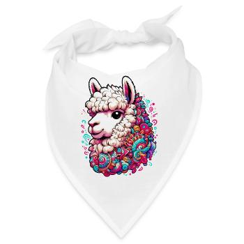 Alpaka - Bandana - Weiß - Vorne