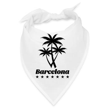 barcelona - Bandana - Weiß - Vorne