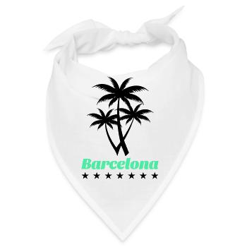 barcelona - Bandana - Weiß - Vorne