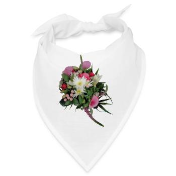 Blumenstrauß – Pastellträume - Bandana - Weiß - Vorne