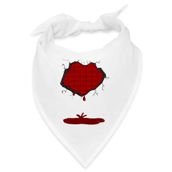 Schoko Kern - Bandana - Weiß - Vorne