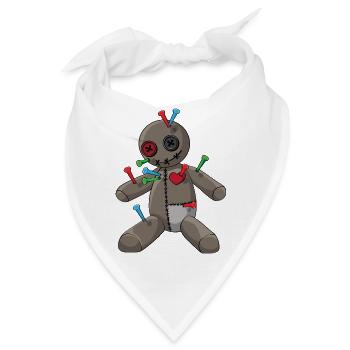 Phasmophobia Voodoo Puppe mit bunte Nadeln - Bandana - Weiß - Vorne