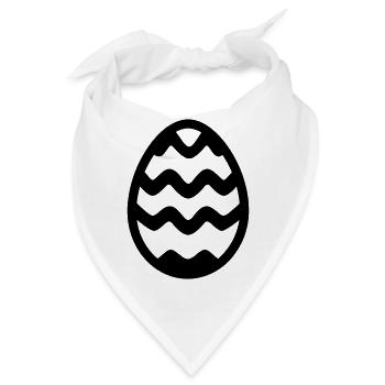 Ei - Bandana - Weiß - Vorne