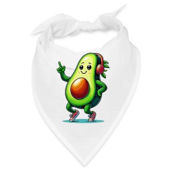 Avocado-Ballen - Bandana - Weiß - Vorne