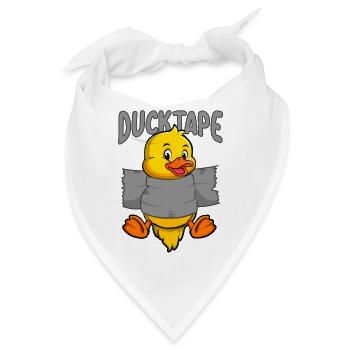 Duck Tape | Entenküken mit Duct Tape - Bandana - Weiß - Vorne