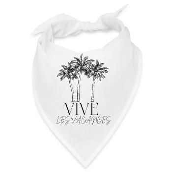 ES LEBE DER URLAUB. FEIERTAG. FROHE FEIERTAGE. - Bandana - Weiß - Vorne