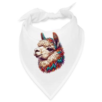 Alpaka - Bandana - Weiß - Vorne