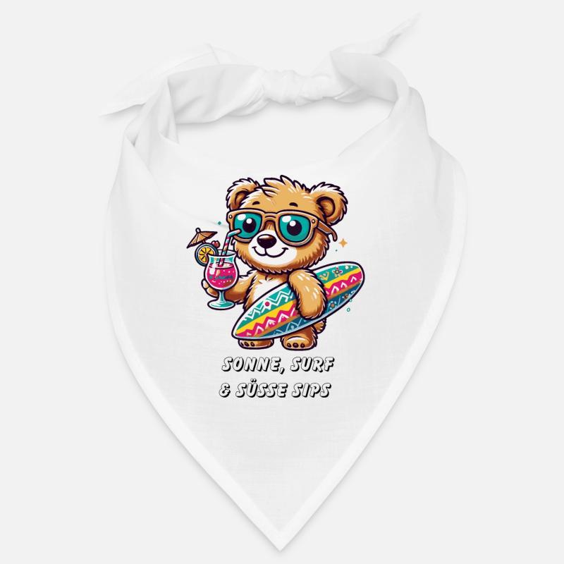 Sommerlicher Surf-Bär – Entspannt und Cool! Bandana