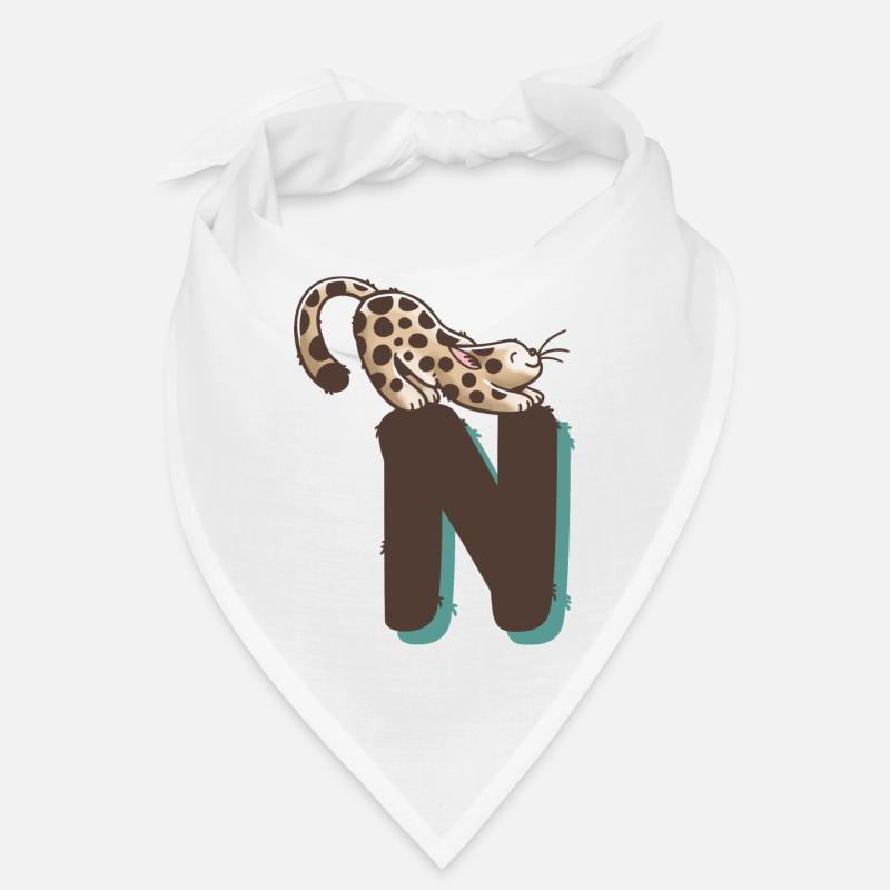 Katze Buchstabe N Bandana