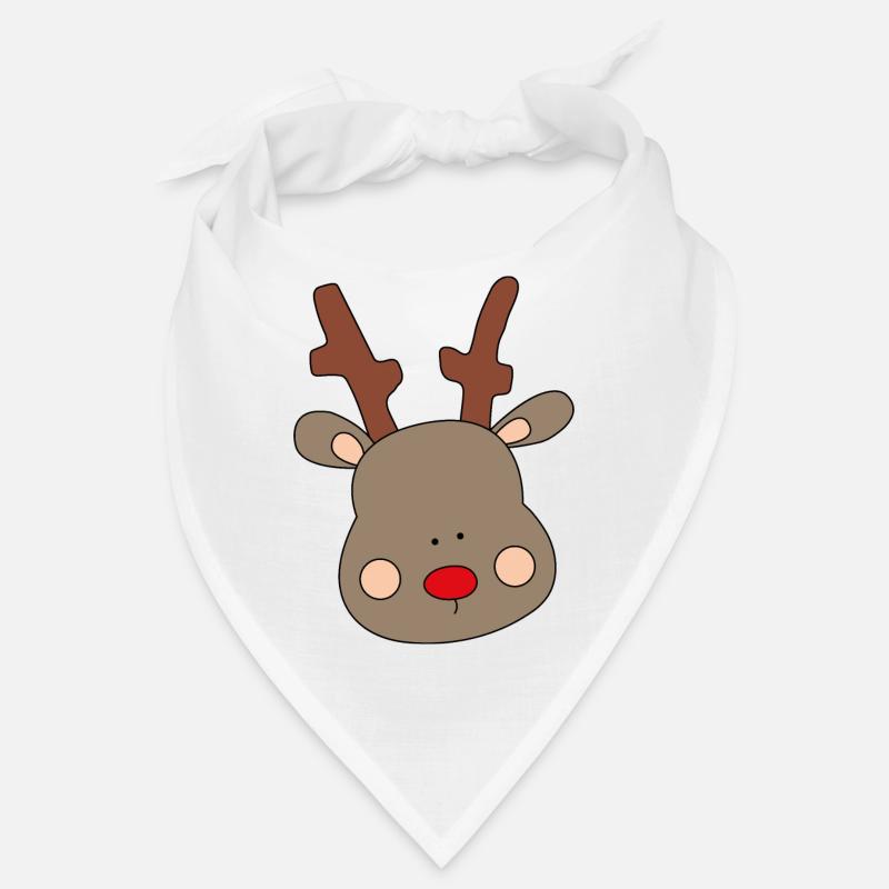 cute moose for Christmas Bandana