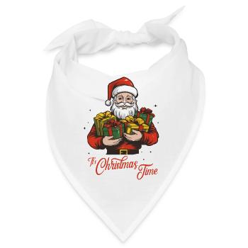 Weihnachtsmann - Bandana - Weiß - Vorne