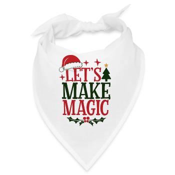 Weihnachtszauber - Weihnachtsmann - Party - Bandana - Weiß - Vorne