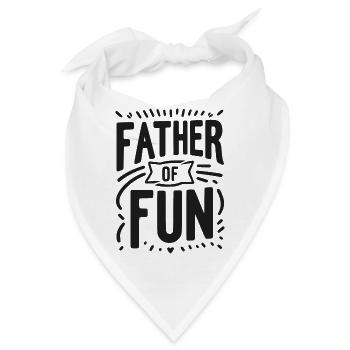 Vater des Spaßes - Bandana - Weiß - Vorne