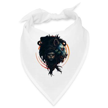 Die Symbiose aus Kraft und Anmut - Bandana - Weiß - Vorne
