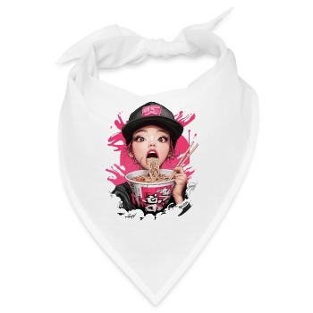 Ramen Girl - Bandana - Weiß - Vorne