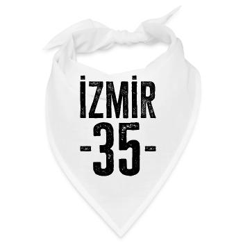 Stolze Türken aus İzmir – Zahl 35 - Bandana - Weiß - Vorne