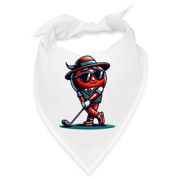 Lustige Golf-tomatenschwünge Mit Stil - Bandana - Weiß - Vorne