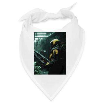 Sci Fi Krieger4 - Bandana - Weiß - Vorne